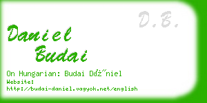 daniel budai business card